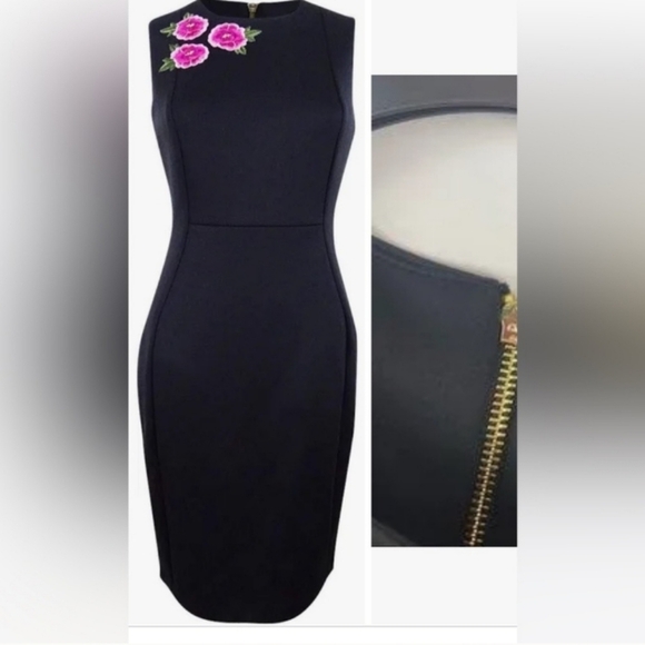 Calvin Klein Dresses & Skirts - Calvin Klein dress with embroidered flowers, size 16, NWT